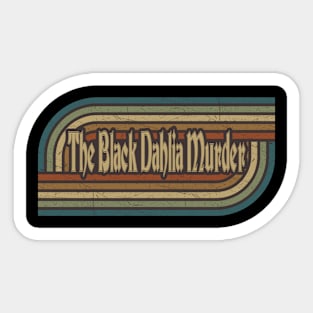 The Black Dahlia Murder Vintage Stripes Sticker